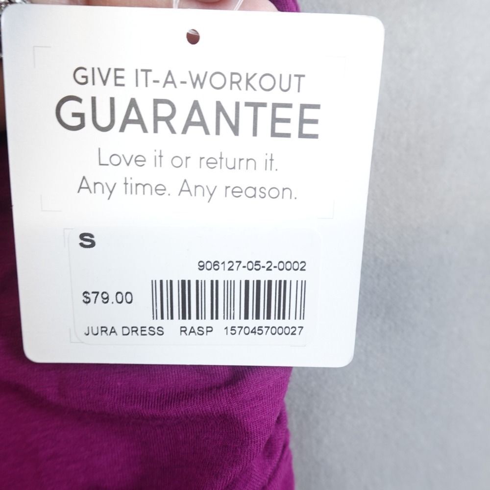 NWT Athleta Jura Dress Womens Small Raspberry Retro Pullover Sleeveless Pockets - Picture 3 of 10